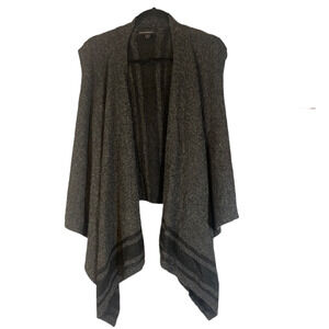 Banana Republic Gray Boho Sleeveless Open Front Cardigan Vest Women’s XS